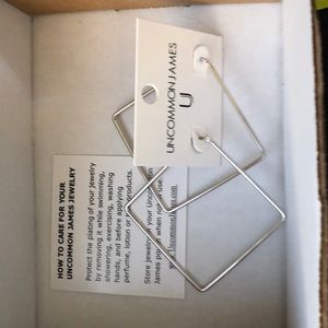 Uncommon james girl boss earrings silver